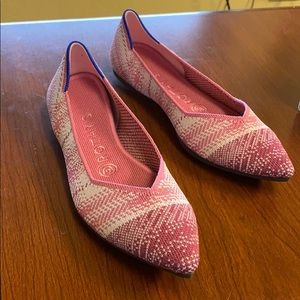 Limited Edition Pink Plaid Rothy’s 7.5